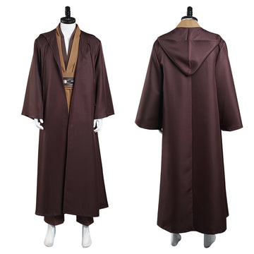 Kenobi Jedi TUNIC Cosplay Costume Brown Version
